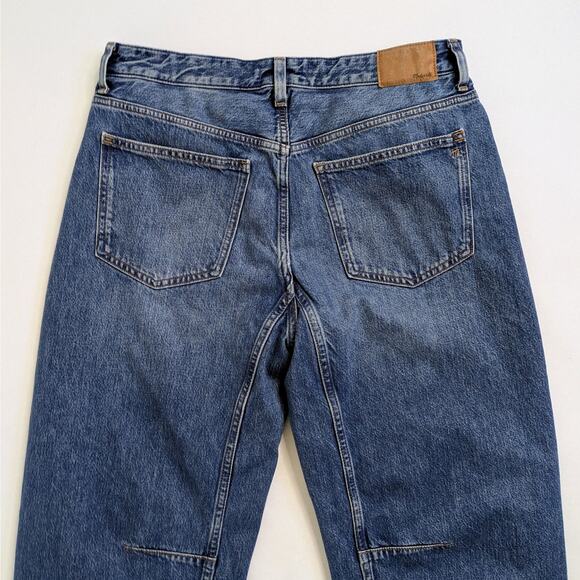 Madewell The Darted Barrel-Leg Jeans 29 High-Rise Medium Wash Denim - Picture 7 of 12
